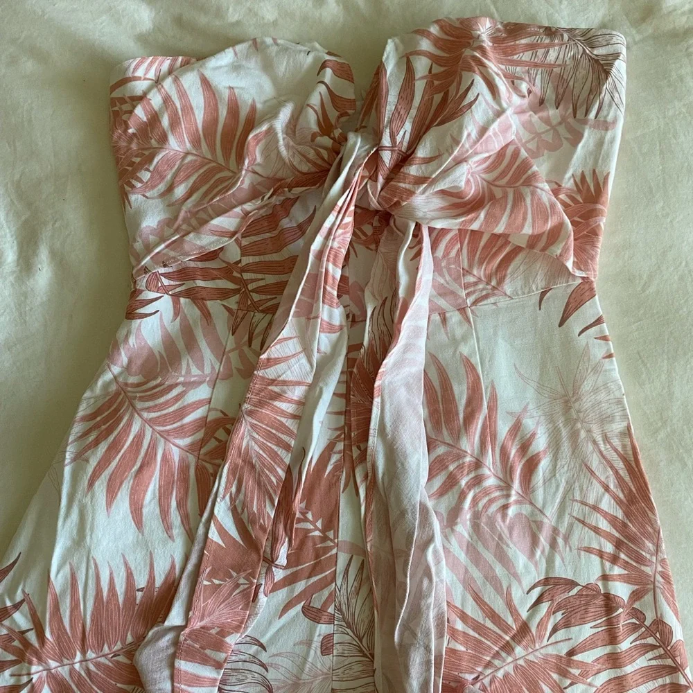 Pink Lily Beside You Pink Palms Jumpsuit - Picture 5 of 7